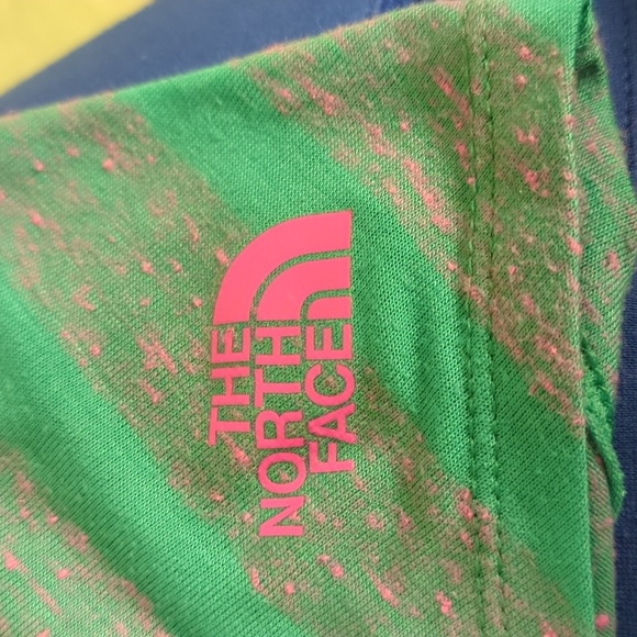 North Face Teal Cross Back Knit Athletic Tank - Picture 3 of 3